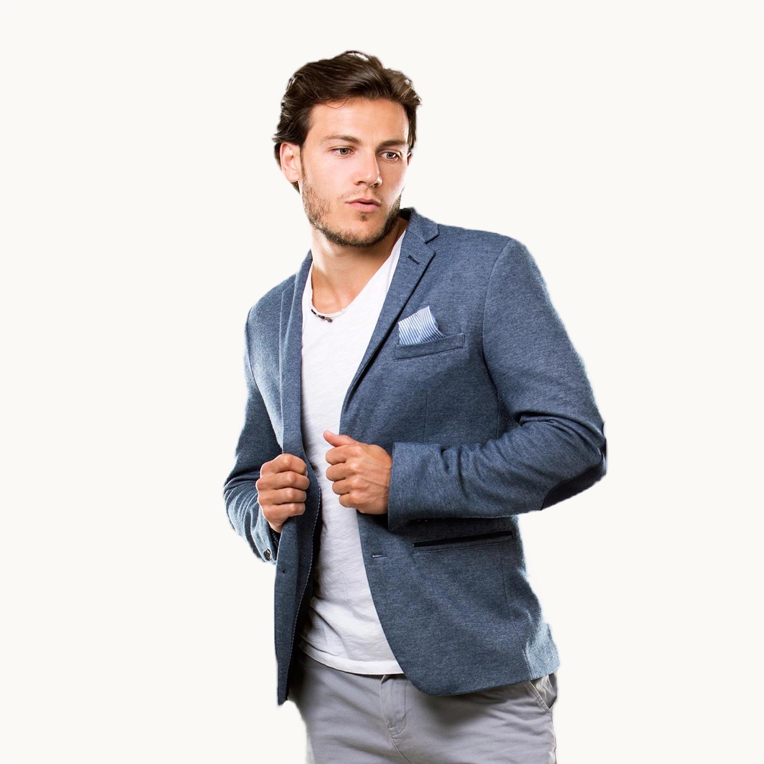 Blue suit